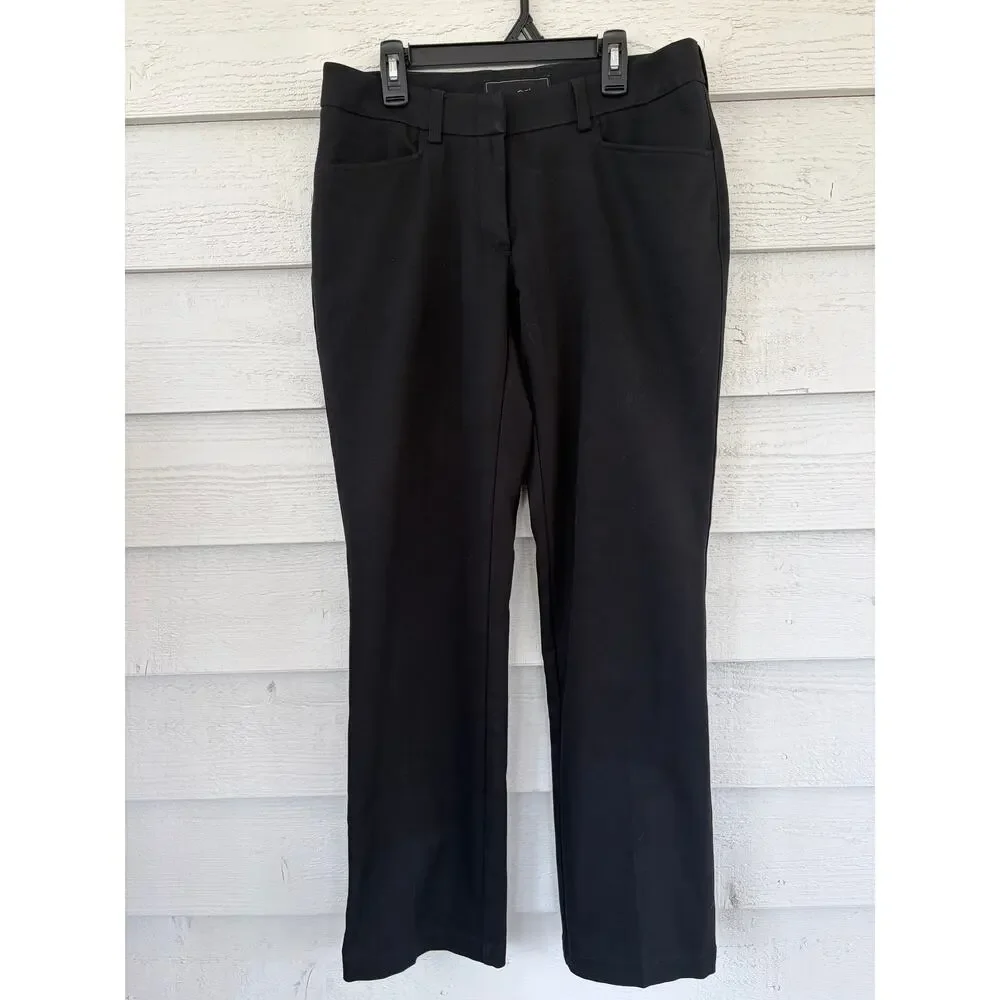 Oobe Black Dress Pants Slim Straight Career Work Size 4 - Picture 2 of 7